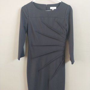 Calvin Klein Starburst Sheath Dress with three-quarter sleeves
